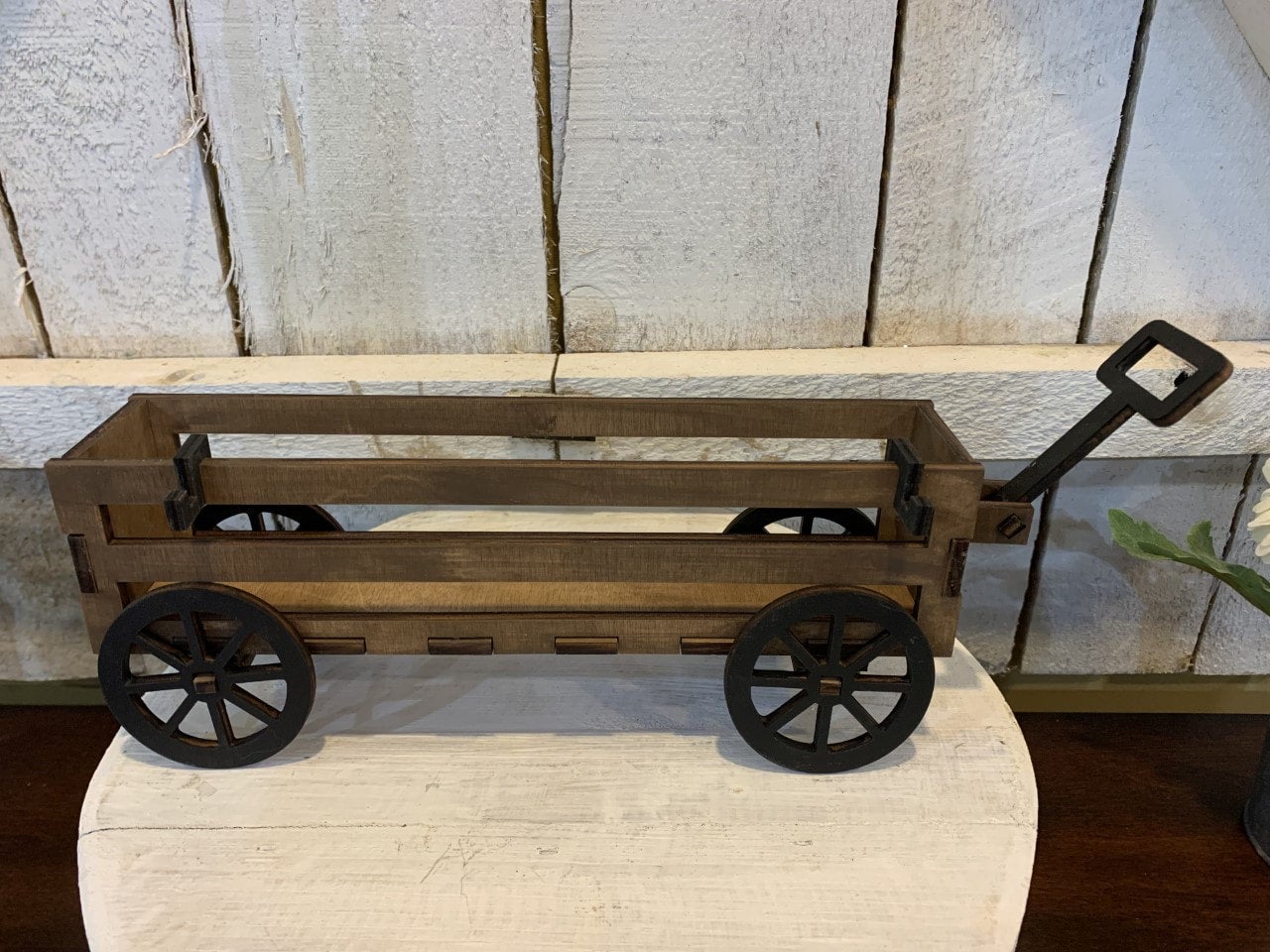 small wooden wagon